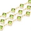 Brass Rhombus Link Chains CHC-N023-08C-G-1