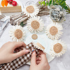 Plastic & Zinc Alloy Napkin Rings AJEW-WH0041-22P-3