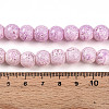 Transparent Baking Paint Glass Beads Strands DGLA-N009-10mm-02-5