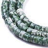 Natural Green Spot Jasper Beads Strands G-F631-A36-2