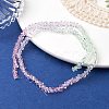 Transparent Baking Paint Glass Bead Strands GLAA-YW0003-17D-2