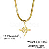 Witch Knot 304 Stainless Steel Hollow Pendant Necklaces for Women FS-WGCB0A9-07-1