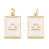 Brass Enamel Pendants KK-CBA62C2-01A-2