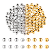 120Pcs 2 Colors 304 Stainless Steel Round Seamed Beads STAS-UN0060-65C-1