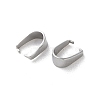 304 Stainless Steel Snap on Bails STAS-V007-02B-P-2