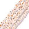 Handmade Millefiori Glass Bead Strands LAMP-J035-4mm-73-1