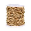 PVD Vacuum Plating 304 Stainless Steel Cuban Link Chains CHS-H020-06G-2
