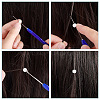 10Pcs 10 Style Plastic Crochet Hooks & Stainless Steel Hair Extension Loop Needle Threader TOOL-UN0001-31-4