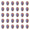 Nbeads 30Pcs Rack Plating Rainbow Color Alloy Beads PALLOY-NB0003-88-1