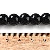 Black Glass Pearl Round Loose Beads For Jewelry Necklace Craft Making X-HY-10D-B20-4