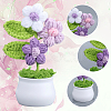 1Pc Hand Knitted Potted Plants Crochet Flower DJEW-SC0001-15A-5