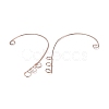 316 Stainless Steel Ear Cuff Findings STAS-H148-01RG-2