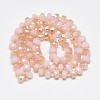 Electroplate Glass Beads Strands EGLA-Q083-8mm-C-3