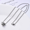 Non-Tarnish 304 Stainless Steel Curb Chain Necklace NJEW-S420-001A-P-5