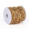PVD Vacuum Plating 304 Stainless Steel Paperclip Chains CHS-D027-02G-5