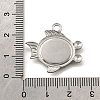 304 Stainless Steel Pave Natural White Shell Pendants STAS-C122-21E-02P-3