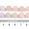 Natural Morganite Beads Strands G-B125-O08-01-5