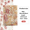 Embroidered Flowers Polyester Tulle Lace Fabric DIY-WH0449-31D-2