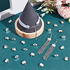 100Pcs Tibetan Style Alloy Cord Ends FIND-NB0004-53-5