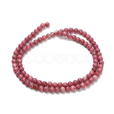 Natural Rhodonite Beads Strands G-F820-K06-4mm-1