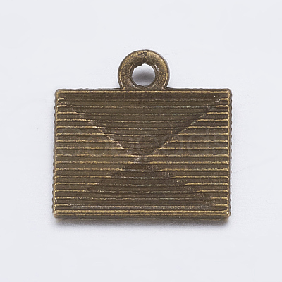 Tibetan Style Alloy Mail Charms EA10712Y-AB-1