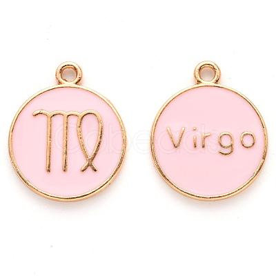 Alloy Enamel Pendants X-ENAM-S124-01A-09B-1