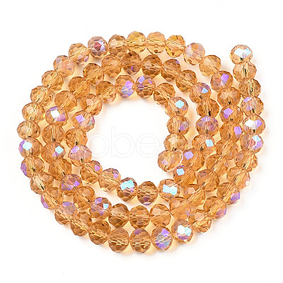 Electroplate Glass Beads Strands EGLA-A034-T4mm-L23-1