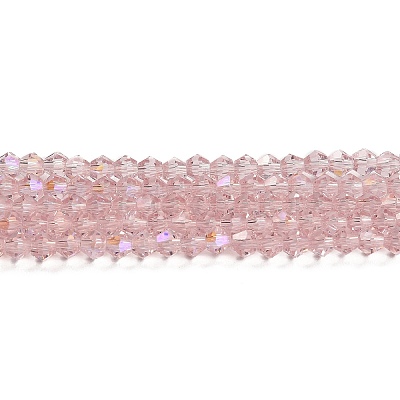 Transparent Electroplate Glass Beads Strands GLAA-F029-2mm-D26-1
