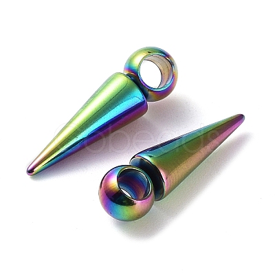 Ion Plating(IP) 201 Stainless Steel Pendants STAS-M323-28RC-1-1