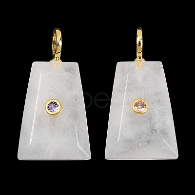 Natural Quartz Crystal Pendants G-F837-03A-1