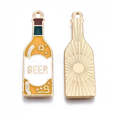 Eco-Friendly Alloy Enamel Pendants ENAM-Q437-051-NR-1