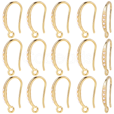 20Pcs Brass Earring Hooks KK-BBC0024-44-1