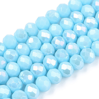 Electroplate Glass Beads Strands LS-EGLA-A044-P2mm-B06-1