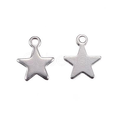 Tarnish Resistant 201 Stainless Steel Charms STAS-F039-04A-P-1