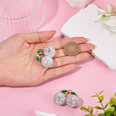 2Pcs Alloy Cherry Charms FIND-TA0009-30E-1