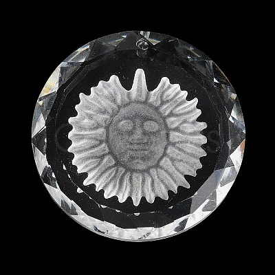 Transparent Glass Pendants GLAA-Q090-03-1