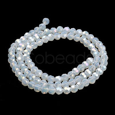 Imitation Jade Glass Beads Stands EGLA-A035-J6mm-B06-1
