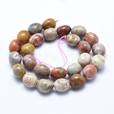 Natural Chrysanthemum Stone Beads Strands X-G-E483-75A-1