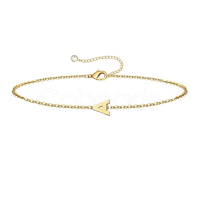 Simple Style Alloy Letter Link Bracelets WG5F19A-01-1