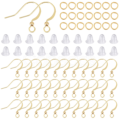 300Pcs Brass Earring Wire KK-SC0004-84G-1