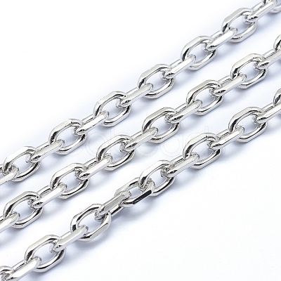 Brass Cable Chains KK-P155-53P-NR-1
