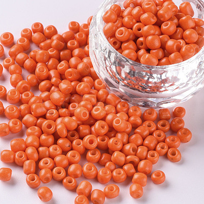 Baking Paint Glass Seed Beads SEED-US0003-3mm-K4-1