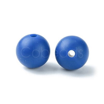 Round Food Grade Eco-Friendly Silicone Focal Beads SIL-F003-01B-1