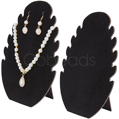 2Pcs Desktop Paper Necklace Display Stands NDIS-SC0001-03B-1