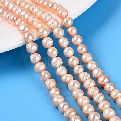 Natural Cultured Freshwater Pearl Beads Strands PEAR-N013-06G-03-1