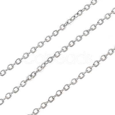 Non-Tarnish 304 Stainless Steel Cable Chains X-CHS-Q001-10-100m-1