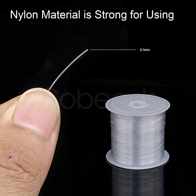 1 Roll Transparent Fishing Thread Nylon Wire X-NWIR-R0.5MM-1