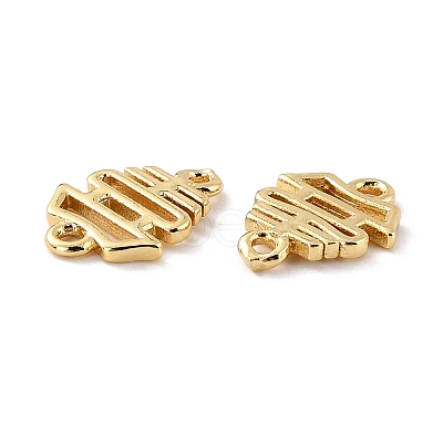 Eco-Friendly Brass Links Connectors X-KK-C226-06G-RS-1