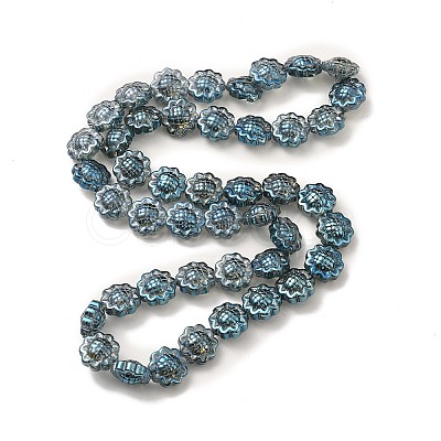 Transparent Electroplate Glass Beads Strands GLAA-G098-04I-1