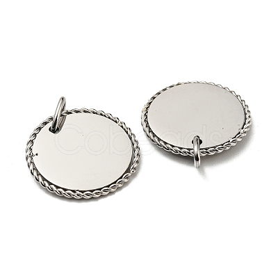 Non-Tarnish 304 Stainless Steel Pendants STAS-L022-183P-1